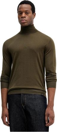 Colmar Colbert Trui - Heren - Sportshirts - Groen - L - Wol - Fitness