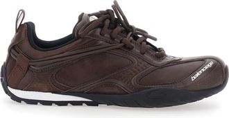 Balenciaga Brown Low Top Sneakers