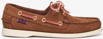 Sebago Portland Nubuck Womans Boat Shoes in Brown Dk-Yellow Gold at Nordstrom, Size 11.5
