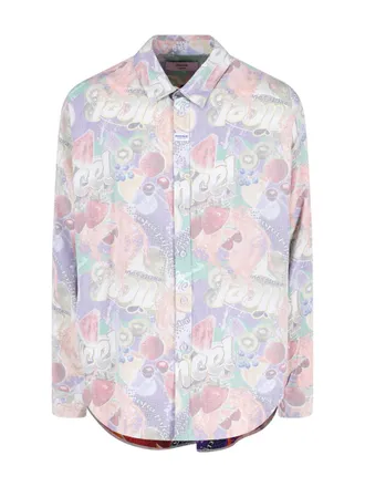 Martine Rose Multicolour Abstract Print Casual Shirt