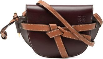 Loewe Pre-owned Loewe Mini Tricolor Leather Gate Crossbody Ladies C59734BOAT7KSOHF