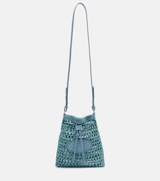 Tod's Bolso saco EBL Mini de efecto rafia