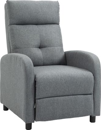 OEM Sill&oacute;n Reclinable Manual Sof&aacute; Individual Con Reclinaci&oacute;n Hasta 155&ordm; Carga 150 Kg Gris