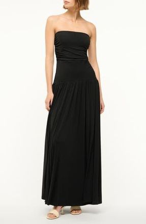 Staud Mariana Strapless Maxi Dress in Black at Nordstrom Rack, Size Medium
