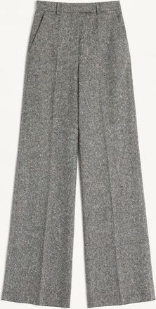 Valentino Pantaloni In Bottonato Natte Donna AVORIO/NERO 40