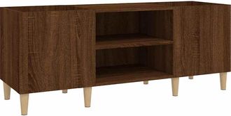 vidaXL Vidaxl - Mueble De Discos Madera Contrachapada Roble Marr&oacute;n 121x38x48 Cm