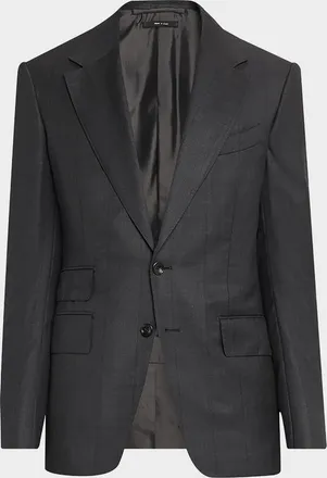 Tom Ford Men & apos;s Shelton Shadow Windowpane Single-Breasted Suit
