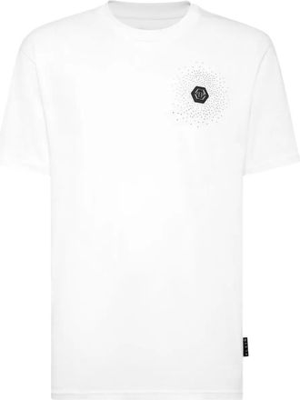 Philipp Plein T-shirt Bling Strass - Bianco