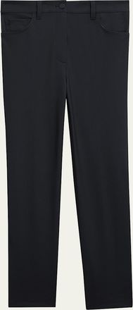 Theory Treeca Precision Ponte Five-Pocket Cropped Pants