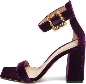 Gianvito Rossi Sandali Portofino con fibbia - Viola