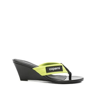 Coperni Wedges, female, Green, Size: 9 US Lift Flip Flops