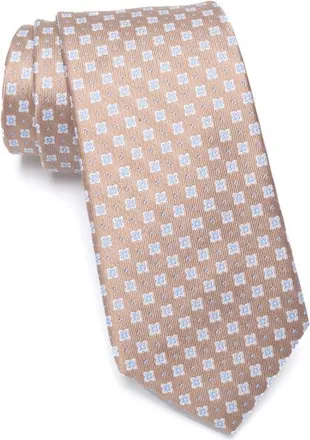 Nordstrom Landon Neat Silk Jacquard Tie in Taupe at Nordstrom
