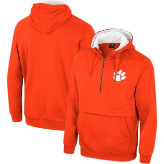 Colosseum Mens Colosseum Orange Clemson Tigers Half-Zip Hoodie at Nordstrom, Size X-Large