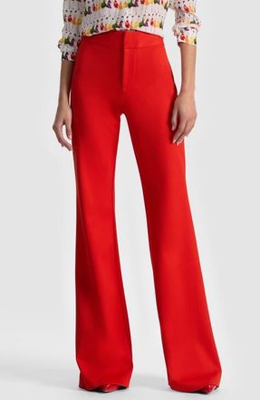 Alice & Olivia Andrew Bootcut Pants in Chili Pepper at Nordstrom, Size 14