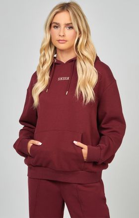 Siksilk Sudadera con Capucha Oversized para Mujer en Borgo&ntilde;a S