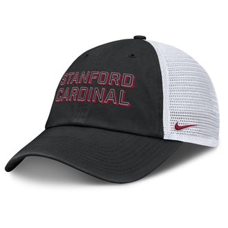 Nike Stanford On-Field Club Gameday Nike Mens College Trucker Adjustable Hat in Black | NC33093NSDN-YLP