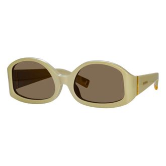 Jacquemus Sunglasses, female, Beige, 55 MM, Colapso Fashion Bag