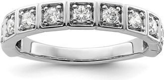 Diamond2Deal 14k Gold Lab Grown Diamond Wedding Band Ring 1/2Ct Clarity- VS Color- G-H