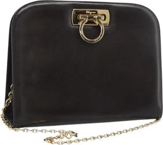 Ferragamo Pre-owned Shoulder Bag - Dames - Vintage Schoudertas - Bruin - ONE Size - Leer - Vintage
