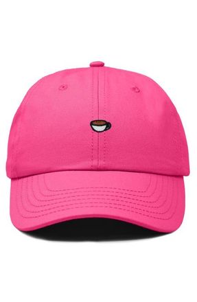 Dalix Womens Lil Coffee Dad Hat in Hot Pink at Nordstrom