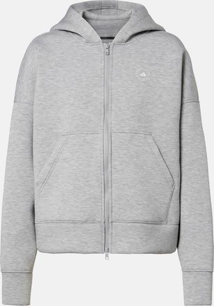 adidas by Stella McCartney Scuba jersey zip-up hoodie