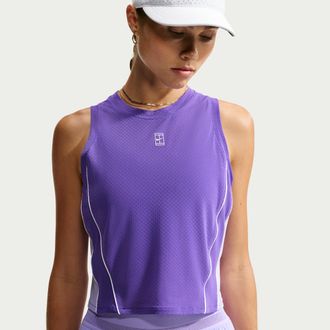 Nike Womens Court Advantage Dri-FIT Tennis Tank Top in Purple | IM9409-579