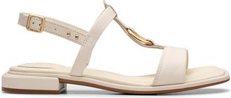 Clarks Ariany Sling in White Leather