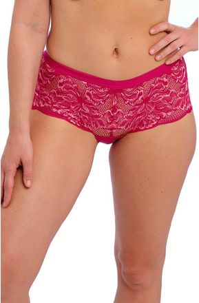 Fantasie Emmaline Lace Boyshorts in Cerise at Nordstrom, Size Small
