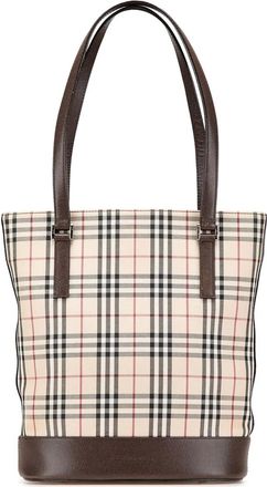 Burberry Borsa tote House Check in tela 2000-2017 - Marrone