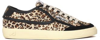 Autry Windscape Low Pony Crack Leather Low-Top Sneakers