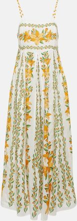 Farm Rio Tropical Lightness cotton maxi dress