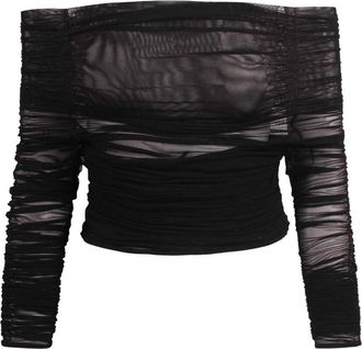 Federica Tosi Tulle Boat-Neck Top