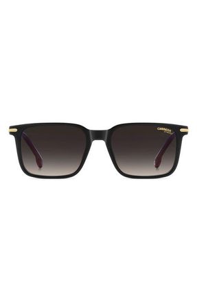 Carrera CA 391/S/US 53mm Rectangular Sunglasses in Black Red/dark Grey Sf at Nordstrom