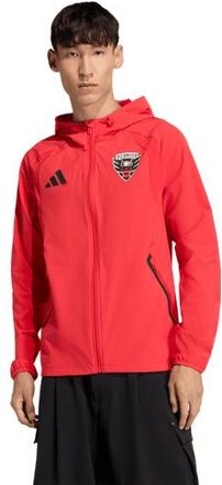 adidas Mens adidas Light Red D.C. United Tiro Travel Full-Zip Hooded Windbreaker at Nordstrom, Size X-Large