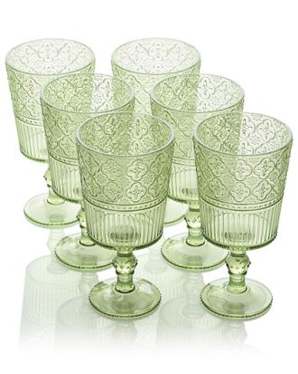 Certified International Set of 6 Victoria 14oz Acrylic All Purpose Goblets