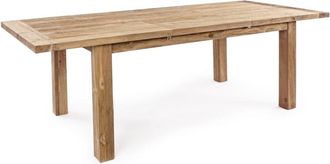 Konte Design Mesa extensible de madera de teca reciclada 180x100 - 250x100 cm