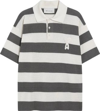 Ami Polo met korte mouwen en Ami de Coeur patch - Heren - Polos - Veelkleurig - XS - Katoen - Tops