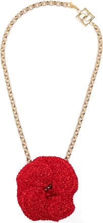 Magda Butrym Crochet-Flower Chain Necklace - Womens - Gold Plated Brass