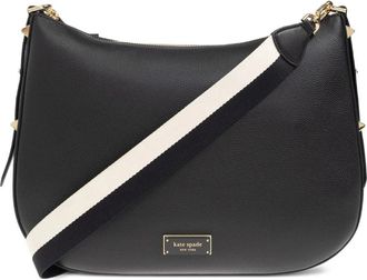 Kate Spade New York Zwarte Schoudertas met Verstelbare Banden - Dames - Schoudertassen - Zwart - ONE Size - Leer - Tassen