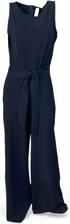JapanTKY Jinae Stretch Overall Jumpsuit - Dames - Jumpsuits - Blauw - M - Leer - Jumpsuits & Playsuits