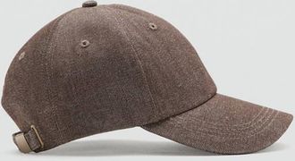 Mango Cappello cotone visiera cioccolato - Donna - Taglia unica - MANGO