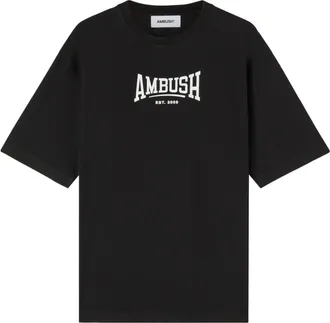 AMBUSH logo-print organic-cotton T-shirt - men - Organic Cotton - M - Black