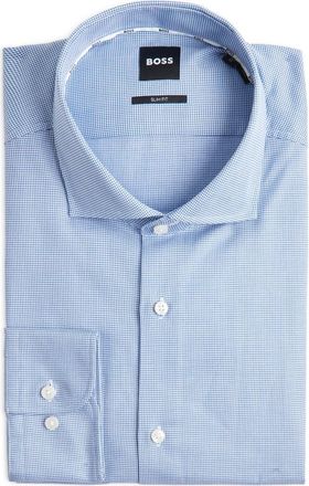 BOSS Hank Spread Dress Shirt in Bright Blue at Nordstrom Rack, Size 15 - R