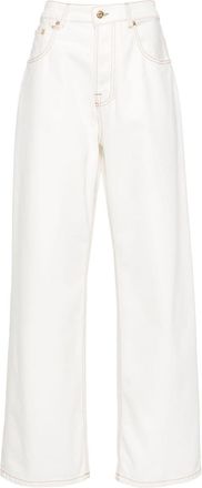 Jacquemus La De N&icirc;mes organic-cotton jeans - women - Organic Cotton - 33 - Neutrals