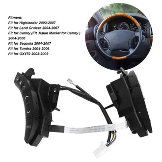 OEM Control De Audio Del Volante 84247 58010 C0 / 84258 58010 C0 Para Highlander, Land Cruiser, Sequoia, Camry, Tundra Y Gx470