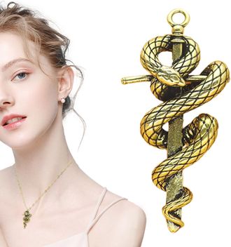 Generic Snake Keychain Charm, Snake Car Keychain, Brass Snake Car Keychain, Unique Snake Pendant Trinket Beautiful For Keychains Making