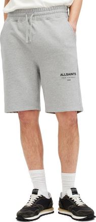 AllSaints Underground Relaxed Fit Organic Cotton Sweat Shorts in Grey Marl at Nordstrom, Size X-Large