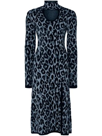 Temperley London Adonis gebreide jurk - Blauw