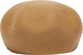 Max Mara Basco personalizzato - Dames - Hoeden - Beige - 58 CM - Wol - Accessoires