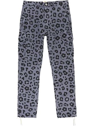 Purple Cargo Black con stampa leopardo - Grigio